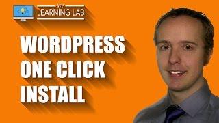WordPress One Click Install | WP Learning Lab