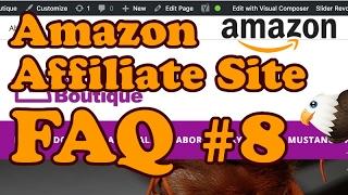 Amazon Affiliate FAQ 8 - Missing Style.css, Adding Sidebars, Trademarks & more