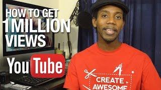 How To Get 1 Million Views on  Your YouTube Channel [MATH]
