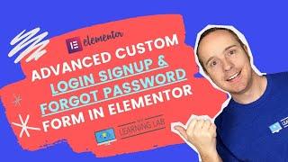Wordpress Custom Login And Registration Forms Using The Plus Addons for Elementor