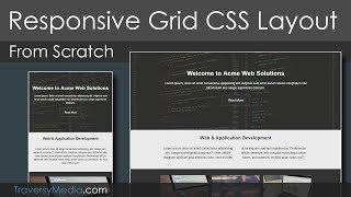 Grid CSS Responsive Website Layout - "Mobile First" Design