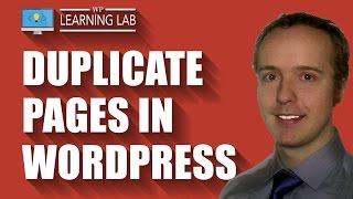WordPress Duplicate Page plugin - Installation, Setup & Demo