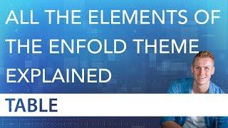 The Table Element Tutorial | Enfold Theme