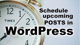 How to Schedule WordPress Posts to be Published at Future Time