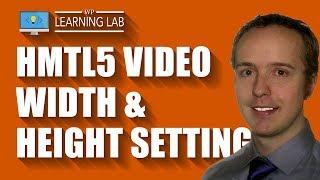 HTML5 Video Width Height Parameters Allow You To Define Width And Height