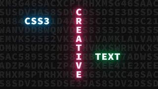 CSS Creartive Text Animation Effects Tutorial | CSS Neon Light Text Typography