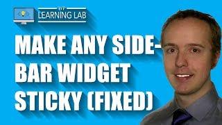 Turn Any Widget Into A Sticky Sidebar Widget Or Fixed Widget