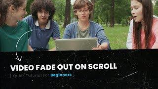 Fullscreen Video Background Fadeout On Scroll | CSS3 & Vanilla Javascript