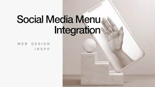 SOCIAL MEDIA MENU Integration // Web Design Inspiration #TemplateMonster