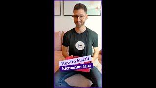 How to Use Elementor Kits!  #Shorts