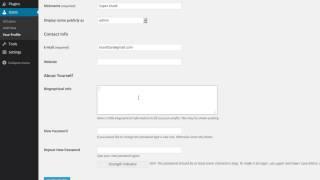 Updating Your Profile in WordPress