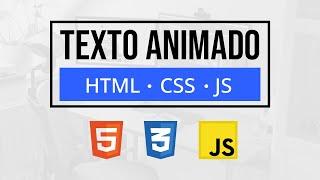 Transforma tus Páginas Web con este Texto Animado | HTML CSS y Javascript
