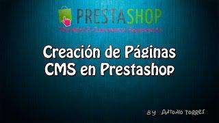 Curso Prestashop 1.6 #20 Crear CMS en Prestashop 1.6