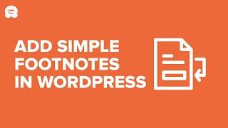 How to Add Footnotes in Your WordPress Blog Posts (Step by Step)