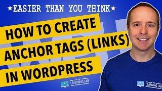 How To Create Anchor Tags Or Anchor Links In WordPress