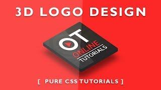 3D Logo Design - Pure CSS tutorials - Quick Code