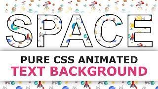 Animated Text Background with CSS Clip Masking - CSS Animation Effects