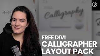 Get a FREE Calligrapher Layout Pack for Divi