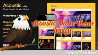 Acoustic Music Wordpress Theme Review