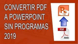 Cómo Convertir PDF a PowerPoint 2019 Sin Programas (Smallpdf)