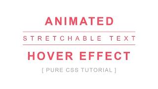 Stretchable Button Hover Effect - Css hover effects tutorial