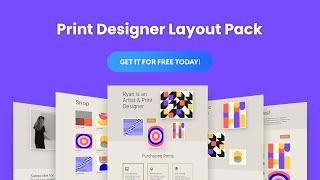 Get a FREE Print Designer Layout Pack for Divi