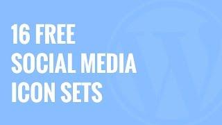 16 Best Free Social Media Icon Sets for WordPress