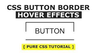 CSS Button Border Hover Effects - Html CSS Hover Effects Tutorial