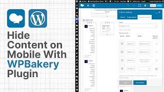 How to Hide Content on Mobile Using WPBakery Page Builder WordPress Plugin?