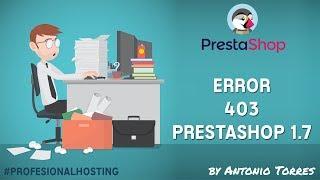 Error 403 PrestaShop
