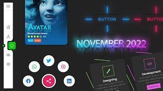Top CSS & Javascript Animation & Hover Effects | November 2022