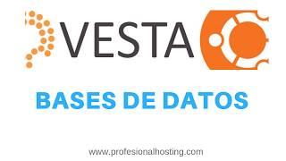 Como crear y gestionar bases de datos en VestaCP