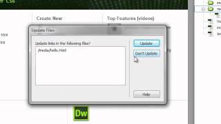 How to manage files using Dreamweaver