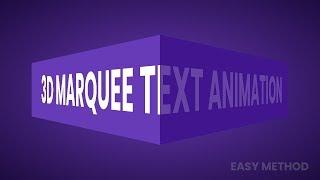CSS 3D Marquee Text 2 | Html CSS Animation Effects