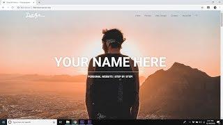 How to Create a Personal / Portfolio Website | 2019