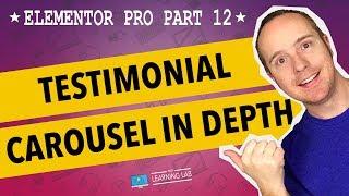 Elementor Pro Part 12 - Elementor Testimonial Widget