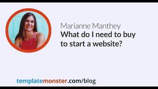 Marianne Manthey -  What I need to buy to start a website