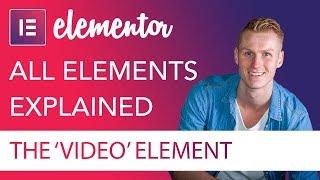 The New Video Element of Elementor