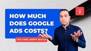 How much do Google Ads Really Cost? #shorts
