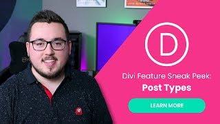 Divi Feature Sneak Peek: Divi Powered Post Types