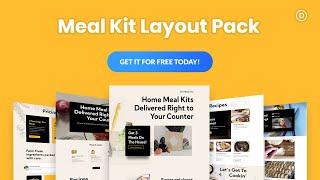 Get a FREE Meal Kit Layout Pack for Divi