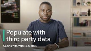Lesson 4: Populate with third party data | Coding with Velo: Repeaters