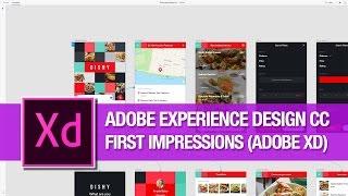Adobe XD (Preview) Adobe Experience Design CC: First Impressions