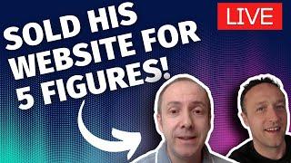 Carl Broadbent joins me for a chat (He just sold one of his sites for 5 figures!) - LIVE
