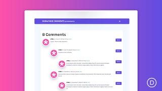 How to Create a Comments Toggle for Your Divi Blog Post Template