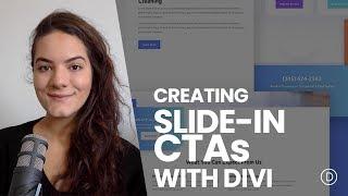 Creating Slide-in CTAs with Divi’s Row Alignment & Animation Settings