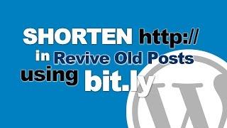 Revive Old Post: How to Shorten Links With bit.ly