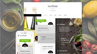 Santori - Website Template #59098