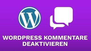WordPress Kommentare deaktivieren | Tag #18 || 31 Videos in 31 Tagen