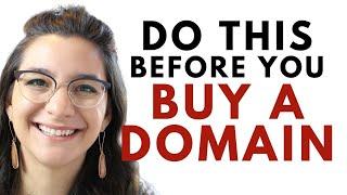Choosing a Domain Name: Do This FIRST!